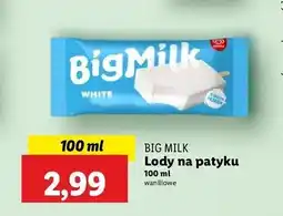 Lidl Lód śmietankowy Algida Big Milk oferta