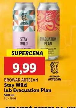 Lidl Piwo Browar Artezan Evacuation Plan oferta