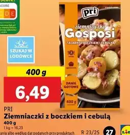 Lidl Ziemniaczki gosposi talarki z boczkiem i cebulką Pri oferta