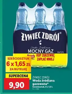 Lidl Woda mocny gaz Żywiec Zdrój oferta