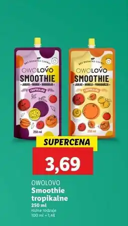 Lidl Smoothie jabłko-morela-pomarańcza Owolovo oferta