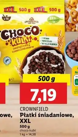 Lidl Płatki choco kulki Crownfield oferta
