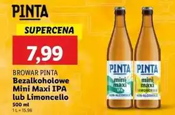 Lidl Piwo limoncello Pinta Mini Maxi 0% oferta