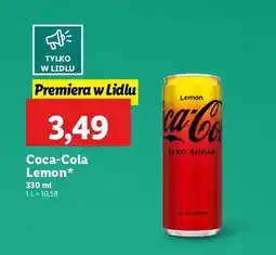 Lidl Napój lemon Coca-Cola oferta