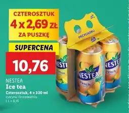 Lidl Napój peach + napój lemon Nestea oferta