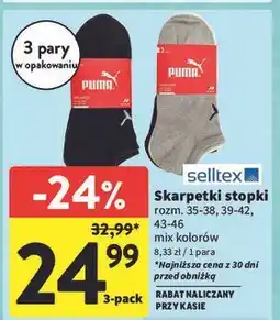 Intermarche Skarpety męskie 43-46 Puma oferta