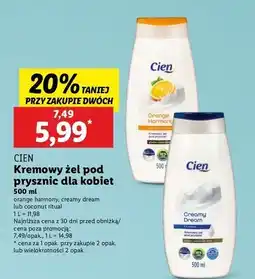 Lidl Perłowy żel pod prysznic kokosowy Cien oferta