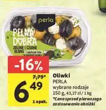 Intermarche Oliwk zielone i czarne z kostkami sera w marynacie ziołowej Perla oferta