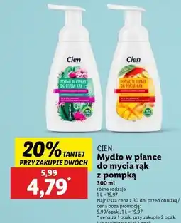 Lidl Mydło w piance mango Cien oferta