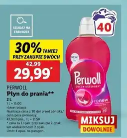 Lidl Płyn do prania Perwoll Renew Color oferta