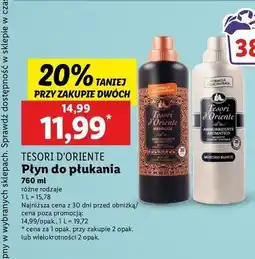 Lidl Koncentrat do płukania białe piżmo Tesori D'oriente oferta