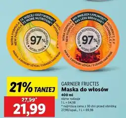 Lidl Maska do włosów papaya Garnier Fructis Hair Food oferta