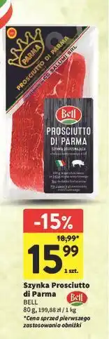 Intermarche Szynka prosciutto di parma Bell Polska oferta