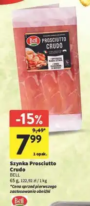Intermarche Szynka prosciutto crudo Bell Polska oferta