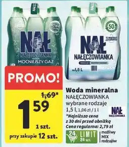 Intermarche Woda mocniejszy gaz Nałęczowianka oferta