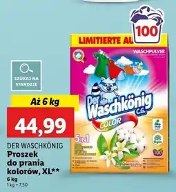 Lidl Proszek do prania color Der Waschkonig oferta