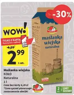 Intermarche Maślanka wiejska naturalna Osm Koło oferta