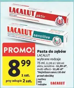 Intermarche Pasta do zębów Lacalut Multi-Effect oferta