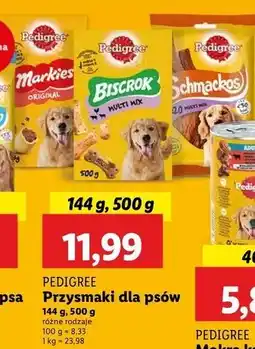 Lidl Przysmak dla psa Pedigree Markies oferta