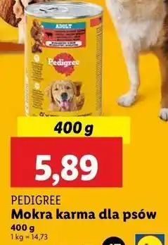 Lidl Karma dla psa z wołowiną w galaretce Pedigree oferta