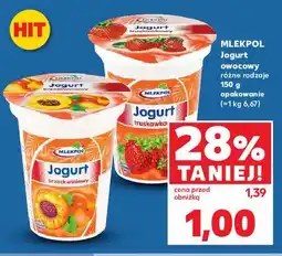 Kaufland Jogurt brzoskwiniowy Mlekpol oferta