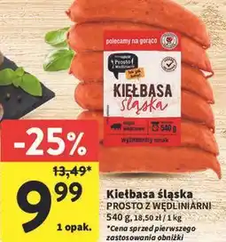 Intermarche Kiełbasa śląska Intermarche Prosto Z Wędliniarni oferta