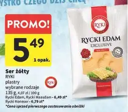 Intermarche Ser rycki koneser plastry Ryki oferta
