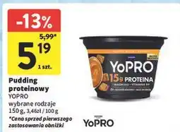 Intermarche Pudding karmelowy Danone Yopro oferta