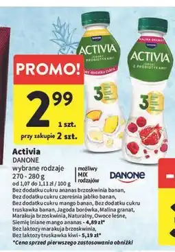 Intermarche Jogurt truskawka-kiwi bez laktozy Danone Activia oferta