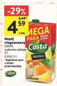 Intermarche Napój pomarańczowy Costa oferta