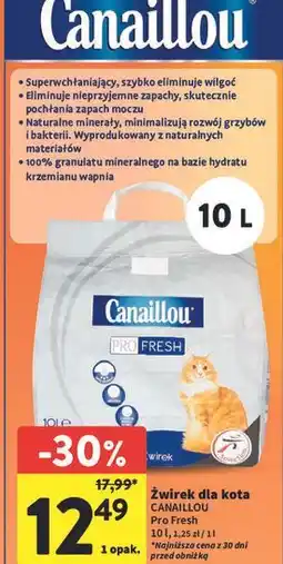 Intermarche Żwirek dla kota pro fresh Canaillou oferta