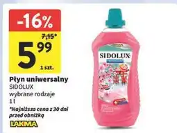 Intermarche Płyn do mycia kwiat japońskiej wiśni Sidolux Uniwersalny oferta