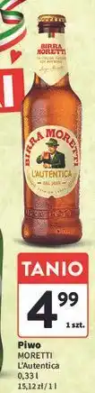 Intermarche Piwo Birra Moretti oferta