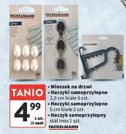 Haczyk na drzwi i szafy inox Fackelmann