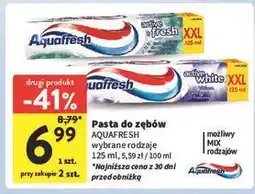 Intermarche Pasta do zębów Aquafresh Active White oferta