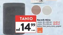 Intermarche Ręcznik misty 70 x 140 cm popiel Faro oferta
