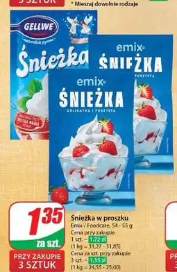 Dino Śnieżka na mleko Emix oferta