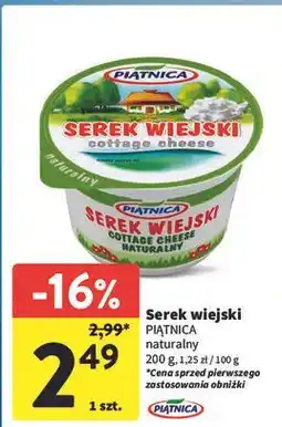 Intermarche Serek naturalny Piątnica Wiejski oferta
