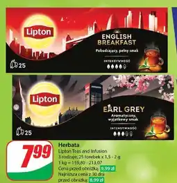 Dino Herbata earl grey classic Lipton Special Collection oferta