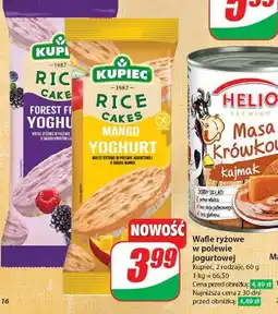 Dino Wafle ryżowe polewa jogurtowa owoce leśne Kupiec oferta