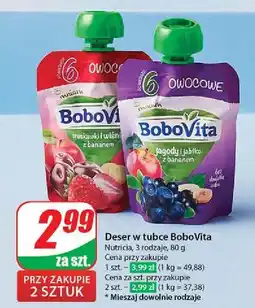 Dino Mus truskawki i wiśnie z bananem Bobovita oferta