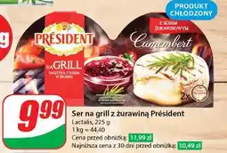 Dino Ser camembert z sosem żurawinowym President oferta