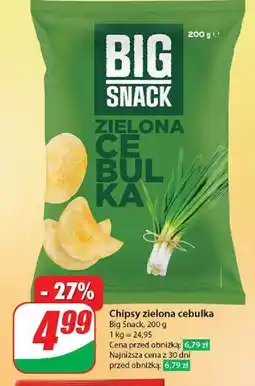 Dino Chipsy zielona cebulka Big Snack oferta