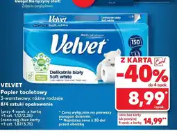 Kaufland Papier toaletowy Velvet oferta
