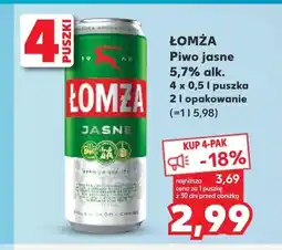 Kaufland Piwo Łomża oferta