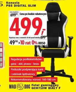 Media Expert Fotel gamingowy Mad Dog oferta