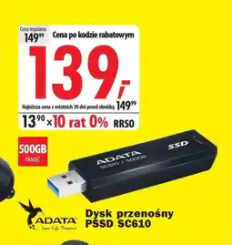 Media Expert Dysk ssd Adata oferta