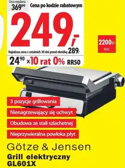 Media Expert Grill elektryczny Götze & Jensen oferta