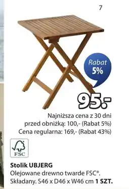 JYSK Stolik składany S! oferta