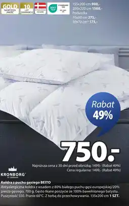 JYSK Kołdra Kronborg oferta
